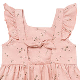 Infant & Toddler Girls Rose Tulips Bow Back Dress