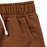 Baby Boys Medium Brown Harem Shorts-Gerber Childrenswear Wholesale