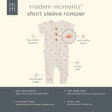 Baby Neutral Beige Suns Short Sleeve Long Leg Romper-Gerber Childrenswear Wholesale