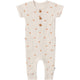 Baby Neutral Beige Suns Short Sleeve Long Leg Romper-Gerber Childrenswear Wholesale