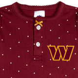 Baby Girls Washington Commanders Romper
