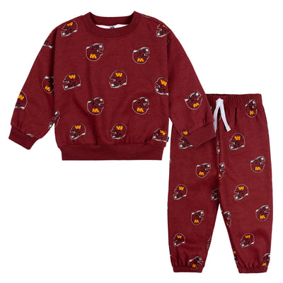 2-Piece Infant & Toddler Neutral Washington Commanders Sweatshirt & Pant Set