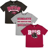 3-Pack Infant & Toddler Neutral Buccaneers T-Shirts