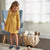 Infant and Toddler Girls Yellow Dots Dress With Ruffle-Gerber Childrenswear Wholesale