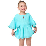 Baby & Toddler Girls Aqua Woven Kaftan Coverup-Gerber Childrenswear Wholesale