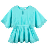 Baby & Toddler Girls Aqua Woven Kaftan Coverup-Gerber Childrenswear Wholesale