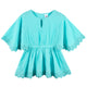 Baby & Toddler Girls Aqua Woven Kaftan Coverup-Gerber Childrenswear Wholesale