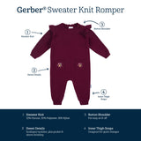 Baby Girls Flowers Romper-Gerber Childrenswear Wholesale