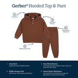 2-Piece Infant and Toddler Boys Rust Sweater Knit Set-Gerber Childrenswear Wholesale