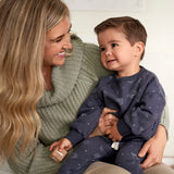 2-Piece Infant and Toddler Boys Navy Space Sweatshirt & Pant Set-Gerber Childrenswear Wholesale