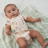 4-Pack Baby Girls Wildflower Flannel Blankets-Gerber Childrenswear Wholesale