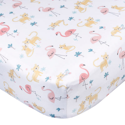 Baby Girls Animals & Geos Crib Sheet-Gerber Childrenswear Wholesale