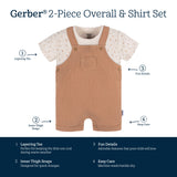 2-Piece Baby Neutral Dots Romper and T-Shirt-Gerber Childrenswear Wholesale
