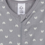 2-Pack Baby Neutral Neutral Grey Moons Sleep 'N Play With Mitten Cuffs-Gerber Childrenswear Wholesale