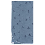 4-Pack Baby Boys Coastal Calm Flannel Blankets-Gerber Childrenswear Wholesale