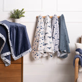4-Pack Baby Boys Coastal Calm Flannel Blankets-Gerber Childrenswear Wholesale