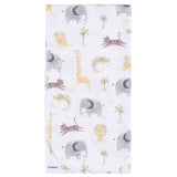 4-Pack Baby Neutral Animals & Geos Neutral Flannel Blankets-Gerber Childrenswear Wholesale