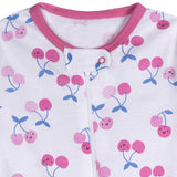 4-Pack Baby Girls Pears Footed Pajamas-Gerber Childrenswear Wholesale