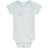 3-Pack Baby Girls She Sells Sea Shells Short Sleeve Onesies® Bodysuits-Gerber Childrenswear Wholesale