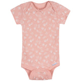 3-Pack Baby Girls She Sells Sea Shells Short Sleeve Onesies® Bodysuits-Gerber Childrenswear Wholesale
