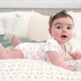 3-Pack Baby Girls She Sells Sea Shells Short Sleeve Onesies® Bodysuits-Gerber Childrenswear Wholesale