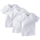 3-Pack Baby Neutral White Short Sleeve Pull On Shirts-Gerber Childrenswear Wholesale