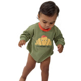 Baby Boys Rolls Sweatshirt Bubble Romper-Gerber Childrenswear Wholesale