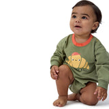 Baby Boys Rolls Sweatshirt Bubble Romper-Gerber Childrenswear Wholesale