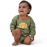 Baby Boys Rolls Sweatshirt Bubble Romper-Gerber Childrenswear Wholesale