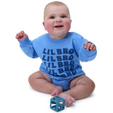 Baby Boys Lil Bro Sweatshirt Bubble Romper-Gerber Childrenswear Wholesale