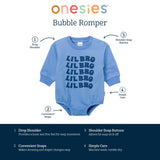 Baby Boys Lil Bro Sweatshirt Bubble Romper-Gerber Childrenswear Wholesale