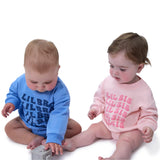Baby Girls Lil Sis Sweatshirt Bubble Romper-Gerber Childrenswear Wholesale