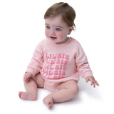Baby Girls Lil Sis Sweatshirt Bubble Romper-Gerber Childrenswear Wholesale