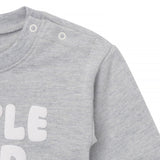 Baby Neutral Little and Loud Sweatshirt Bubble Romper-Gerber Childrenswear Wholesale