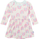 Baby Girls Ivory Rainbow Lap Shoulder Dress-Gerber Childrenswear Wholesale