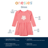 Baby Girls Chintz Flower Lap Shoulder Dress-Gerber Childrenswear Wholesale