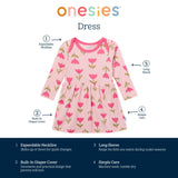 Baby Girls Tulips Lap Shoulder Dress-Gerber Childrenswear Wholesale