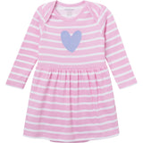 Baby Girls Heart Lap Shoulder Dress-Gerber Childrenswear Wholesale