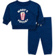 2-Piece Baby Boys What's Poppin Sweatshirt Set-Gerber Childrenswear Wholesale