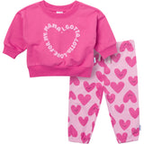 2-Piece Baby Girls Love Mama Sweatshirt Set-Gerber Childrenswear Wholesale