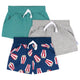 3-Pack Baby Boys Popcorn Knit Shorts-Gerber Childrenswear Wholesale
