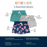 3-Pack Baby Boys Popcorn Knit Shorts-Gerber Childrenswear Wholesale
