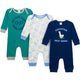 3-Pack Baby Boys Silly Goose Lap Shoulder Footless Pajamas-Gerber Childrenswear Wholesale