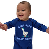 3-Pack Baby Boys Silly Goose Lap Shoulder Footless Pajamas-Gerber Childrenswear Wholesale