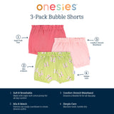 3-Pack Baby Girls Butterflies Bubble Shorts-Gerber Childrenswear Wholesale
