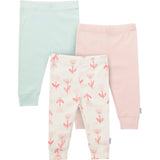 3-Pack Baby Girls Flowers Active Pants-Gerber Childrenswear Wholesale