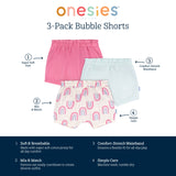 3-Pack Baby Girls Rainbow Bubble Shorts-Gerber Childrenswear Wholesale