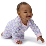 3-Pack Baby Girls Rainbow Rules Lap Shoulder Footless Pajamas-Gerber Childrenswear Wholesale