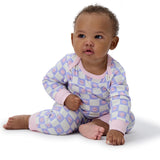 3-Pack Baby Girls Rainbow Rules Lap Shoulder Footless Pajamas-Gerber Childrenswear Wholesale