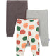 3-Pack Baby Neutral Pumpkins Active Pants-Gerber Childrenswear Wholesale